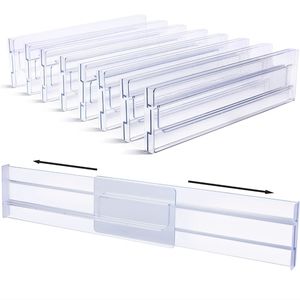 Drawer Dividers Organizers 8 Pack (Clear)